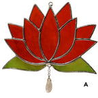 Fleurs de lotus en vitrail