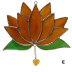 Fleurs de lotus en vitrail