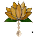 Fleurs de lotus en vitrail