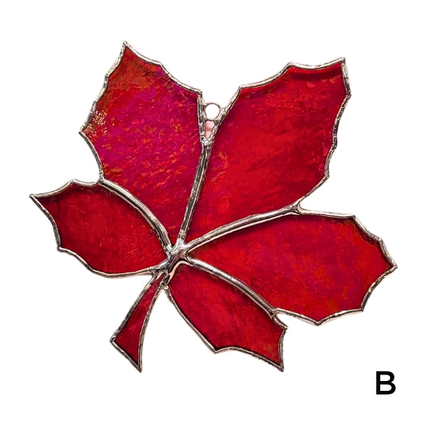 Stained Glass Maple Leaf