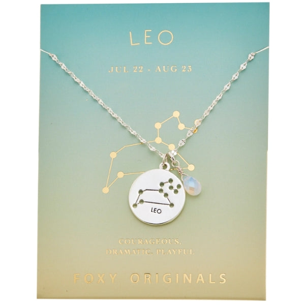 Stargazer Astrology Charm Necklace - Silver