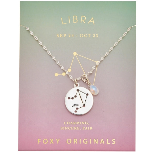 Stargazer Astrology Charm Necklace - Silver