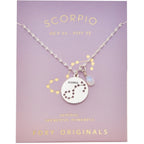 Stargazer Astrology Charm Necklace - Silver