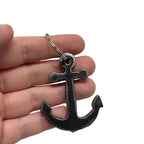 Porte-clés en acier - Ancre