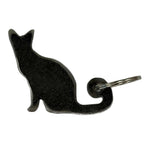 Porte-clés en acier - Chat