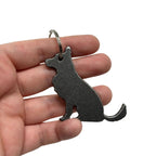 Porte-clés en acier - Chien