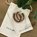 Clayhurst Wooden Hoop Earrings