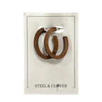 Clayhurst Wooden Hoop Earrings