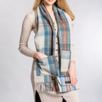 Tartan Pocket Scarf - Stewart Blue