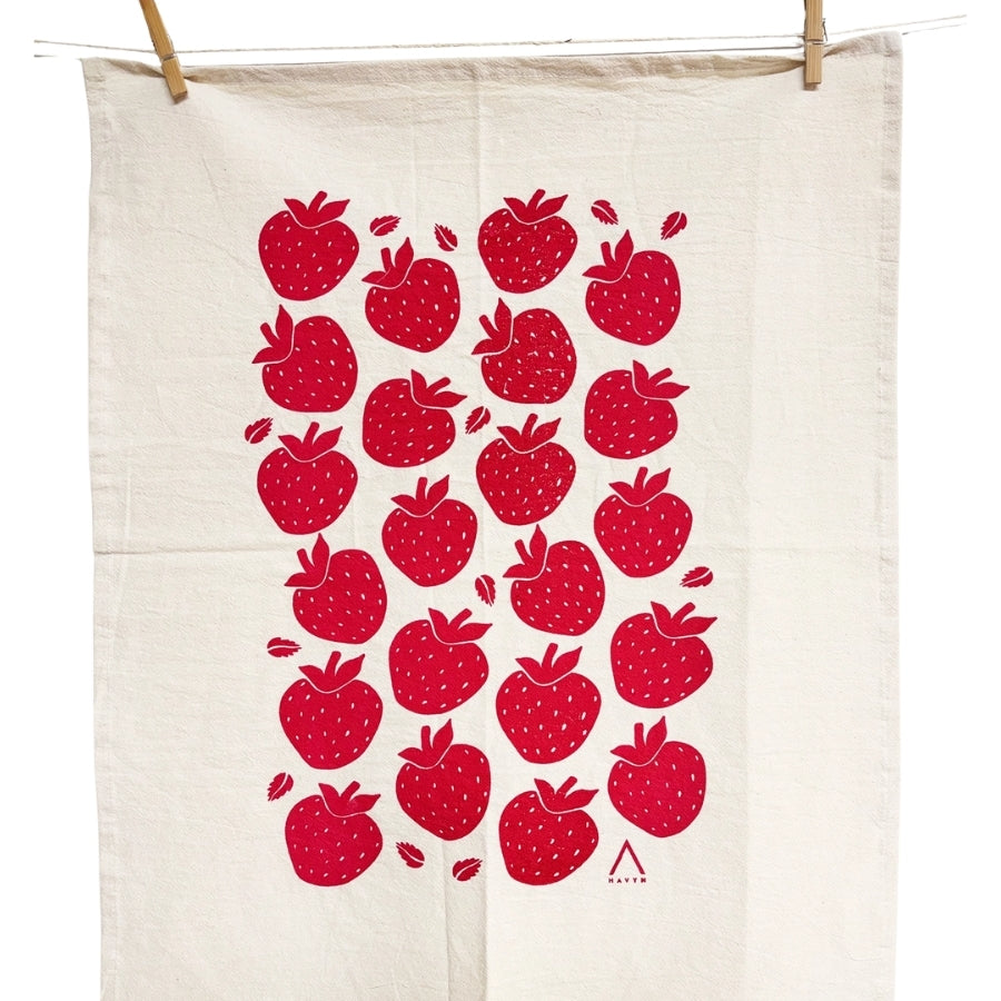 Strawberries Tea Towel