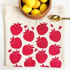 Strawberries Tea Towel