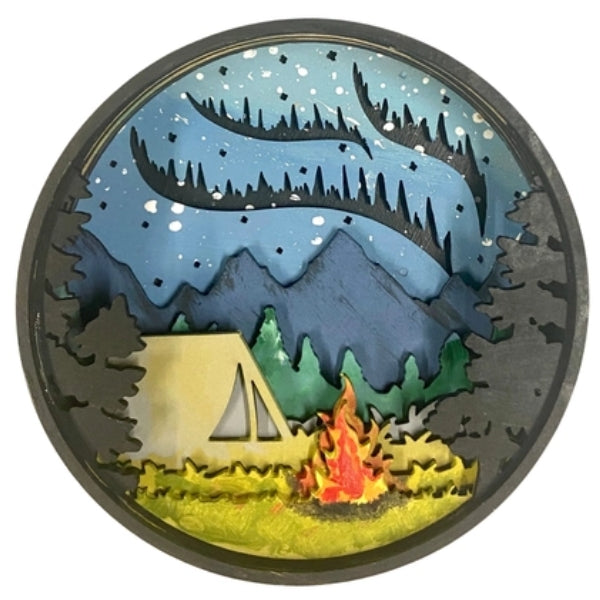 Paint By Layer Shadow Box DIY Kit - Summer Nights