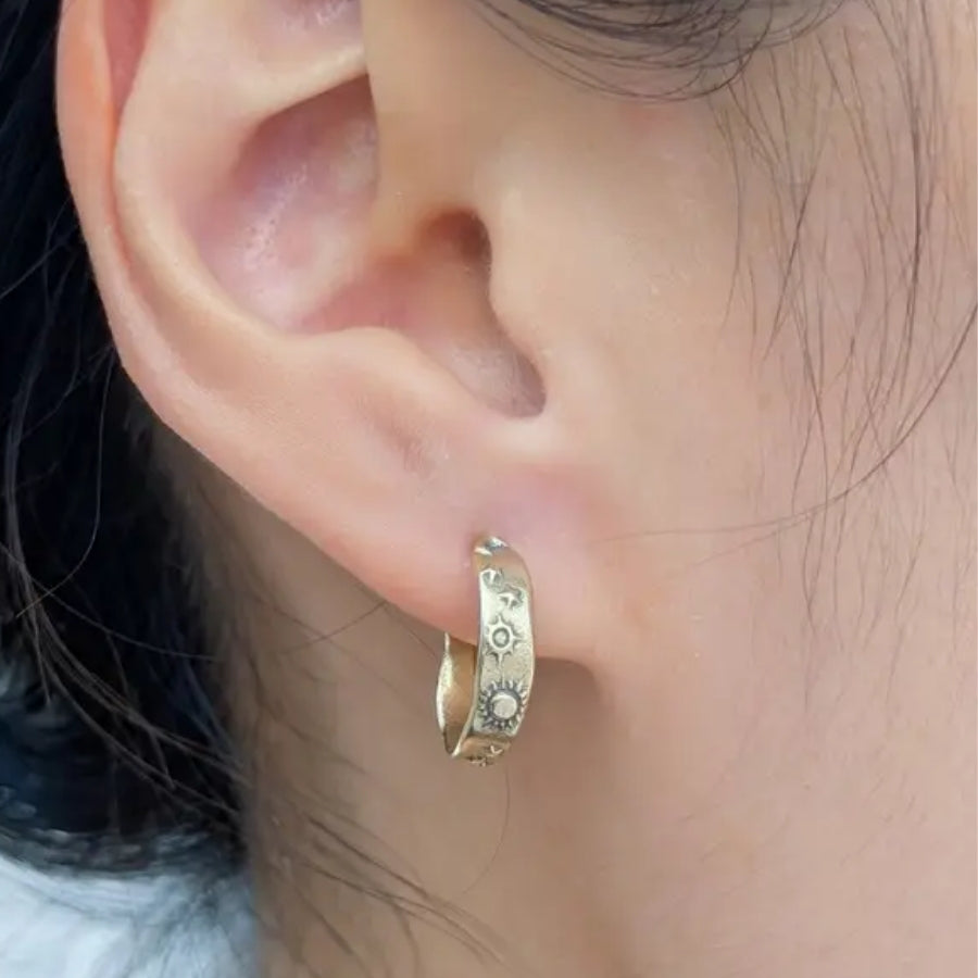 Sun, Moon and Star Hoops