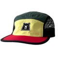 Surf Mesh Hat - Green/Yellow/Red with Lil Black Bear