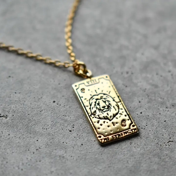 Tarot Card Necklace - Strength