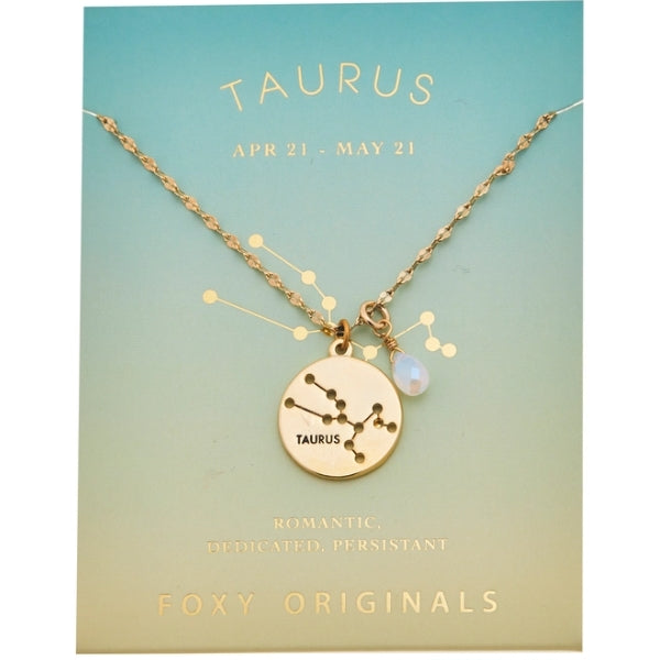 Stargazer Astrology Charm Necklace - Gold