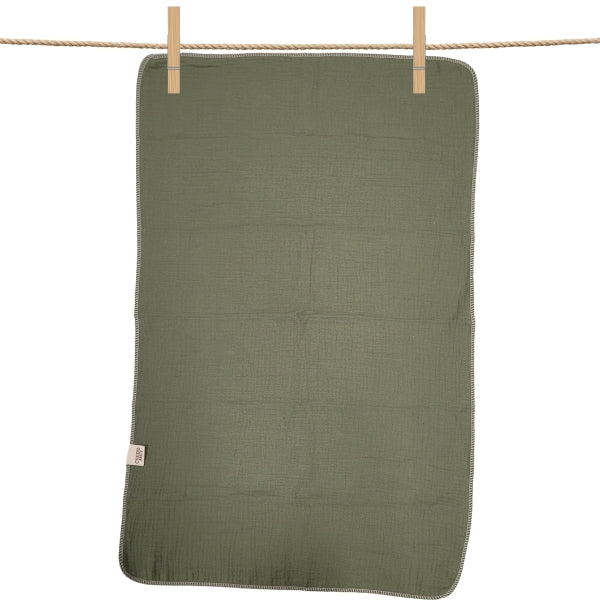 Organic Cotton Tea Towel - Sage