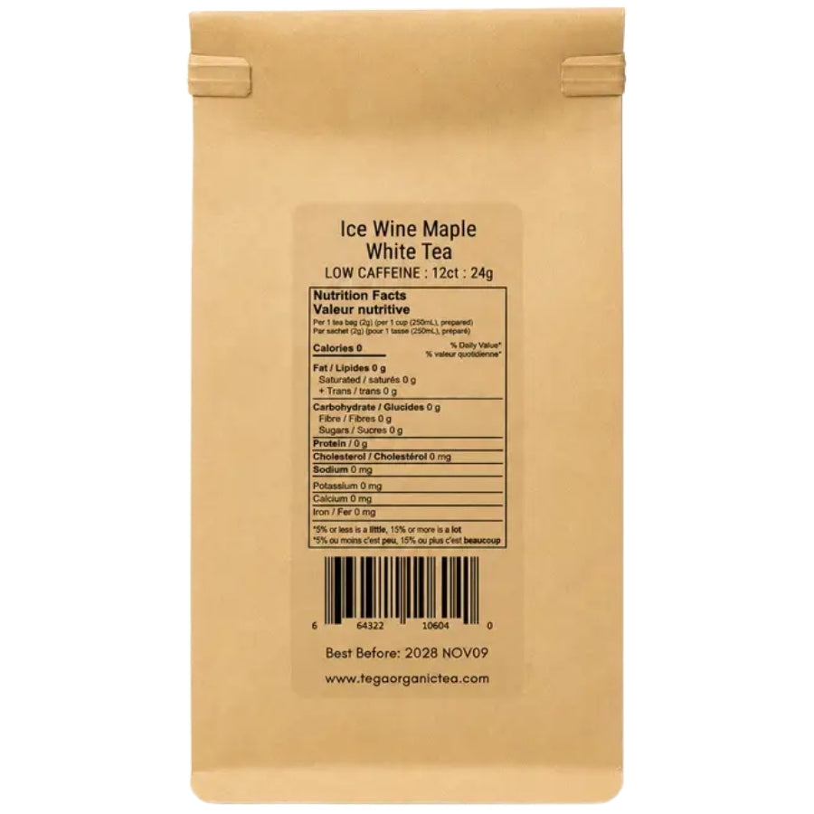 Organic Maple Ice Wine White - Tea Bags