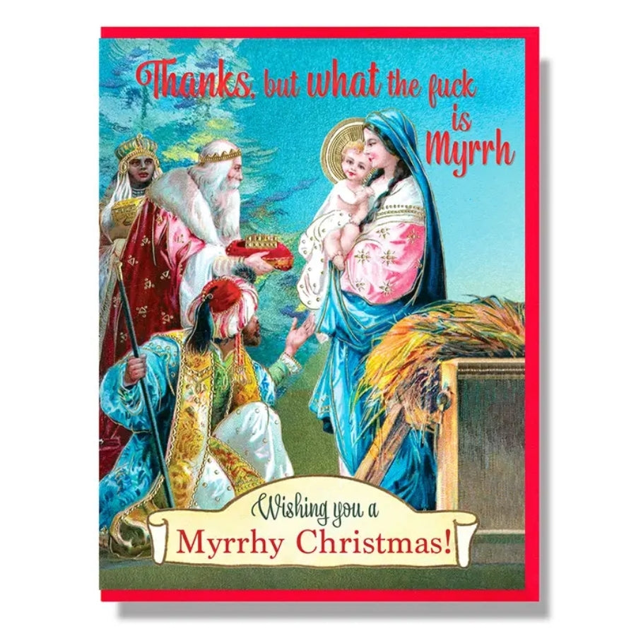 Thanks, But WTF Is Myrrh Christmas Card