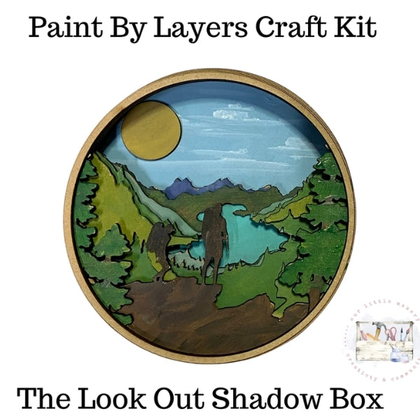 Paint By Layer Shadow Box DIY Kit - The Look Out
