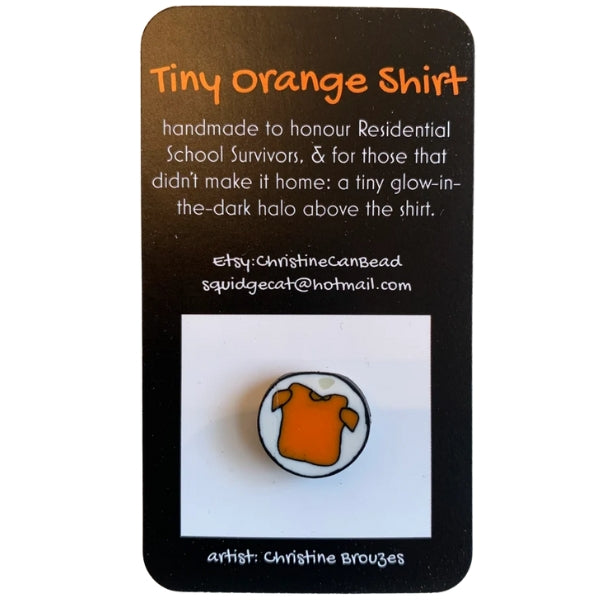 Tiny Orange Shirt Pin