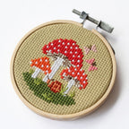 Toadstools Cross Stitch DIY Kit