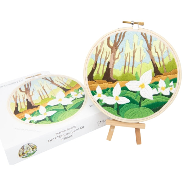 Trillium Embroidery DIY Kit