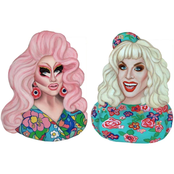 Trixie and Katya Magnet Set