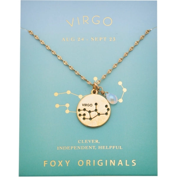 Stargazer Astrology Charm Necklace - Gold