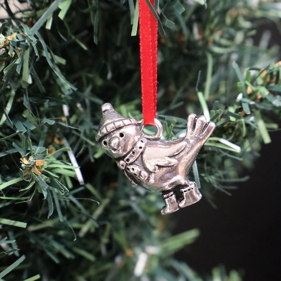 Wee Pewter Ornament - Bird