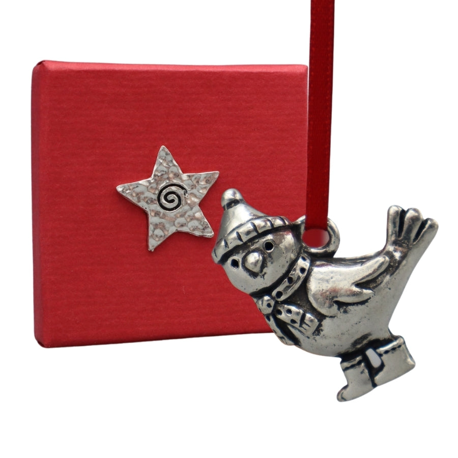 Wee Pewter Ornament - Bird