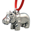 Wee Pewter Ornament - Hippo