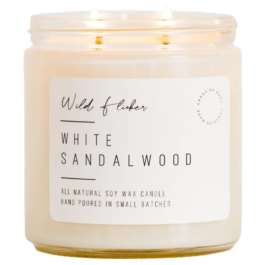 Double Wick Soy Candle - White Sandalwood