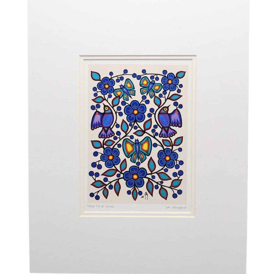 White Floral Garden Print (6" x 9"/11"x14")