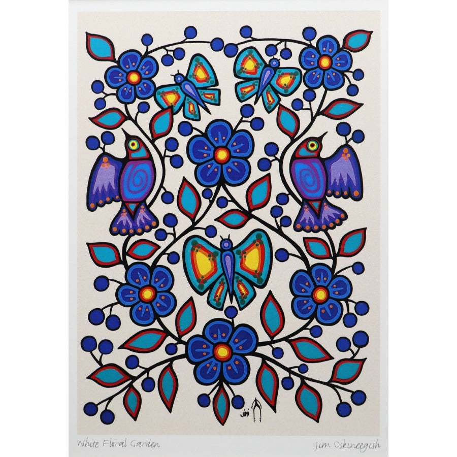 White Floral Garden Print (6" x 9"/11"x14")