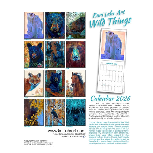 Calendrier 2026 de Wild Things