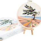 Windswept Pine Embroidery DIY Kit