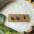 Wire Wrapped Gemstone Earrings - Sapphire