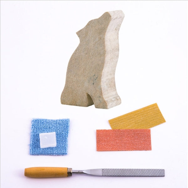 Soapstone Carving DIY Kit - Wolf