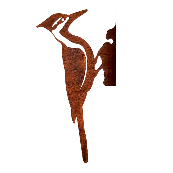 Reclaimed Metal Woodpecker by Wacky Warblers