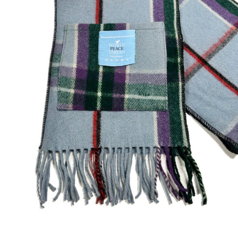 Tartan Pocket Scarf - World Peace