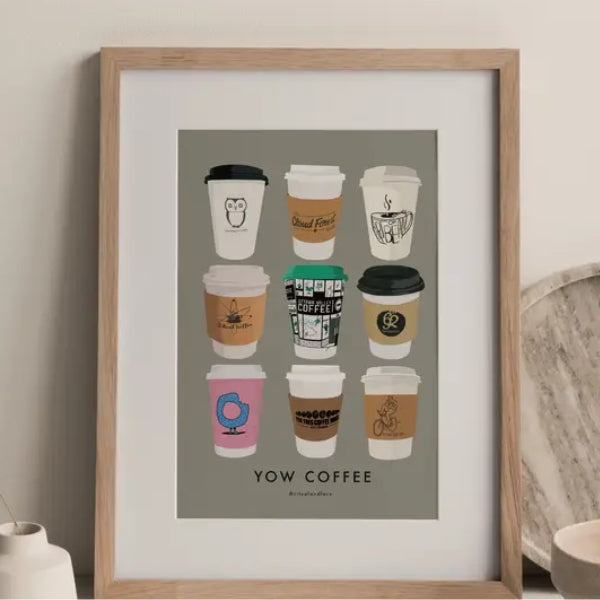 Impression YOW Ottawa Coffee (8" x 10") - Version 2