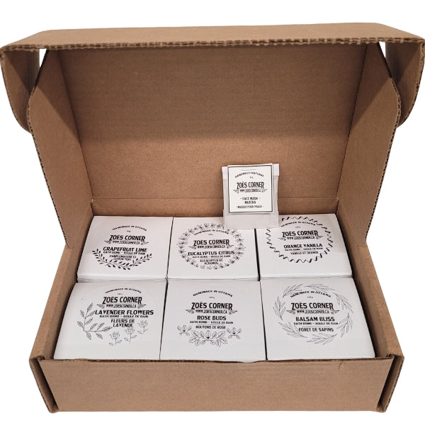 Coffret cadeau bombe de bain de Zoé