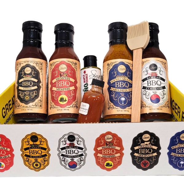 Coffret cadeau de sauce barbecue gastronomique
