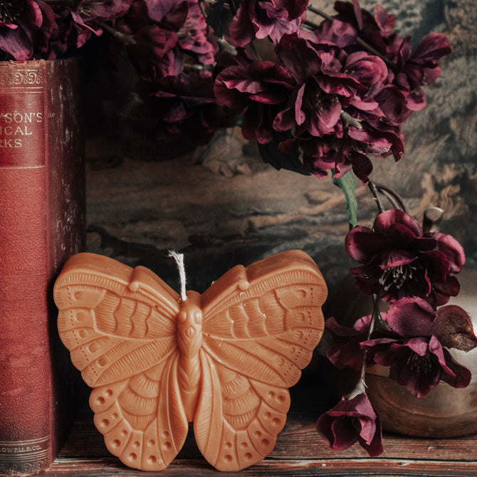 Butterfly Pillar Candle