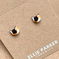 Ceramic Stud Earrings - Calico Cats
