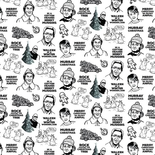 Emballage cadeau de Noël de la culture pop