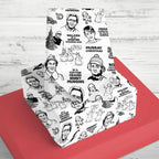 Emballage cadeau de Noël de la culture pop