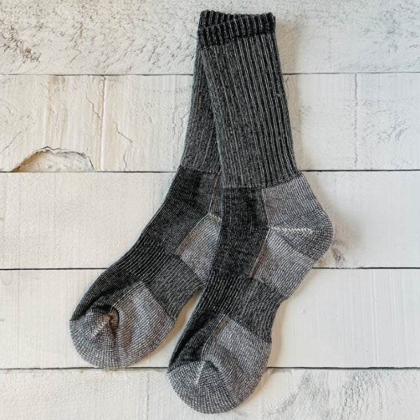 Chaussettes de randonnée en laine mérinos (gris)