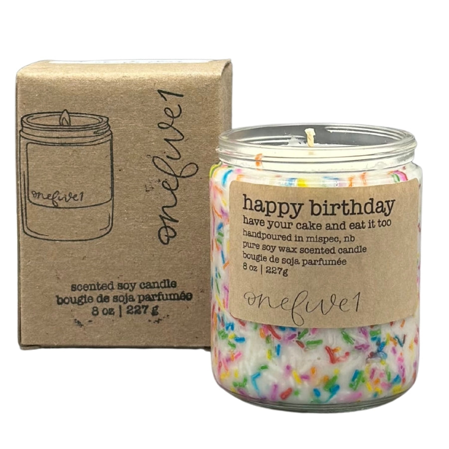 Happy Birthday Soy Wax Candle